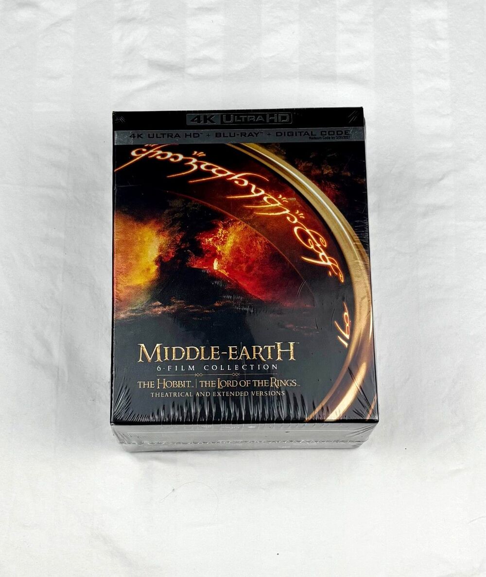 Factory SEALED Middle Earth 6-Film Collection EXTENDED Ed (4K Blu-ray 2025) NEW